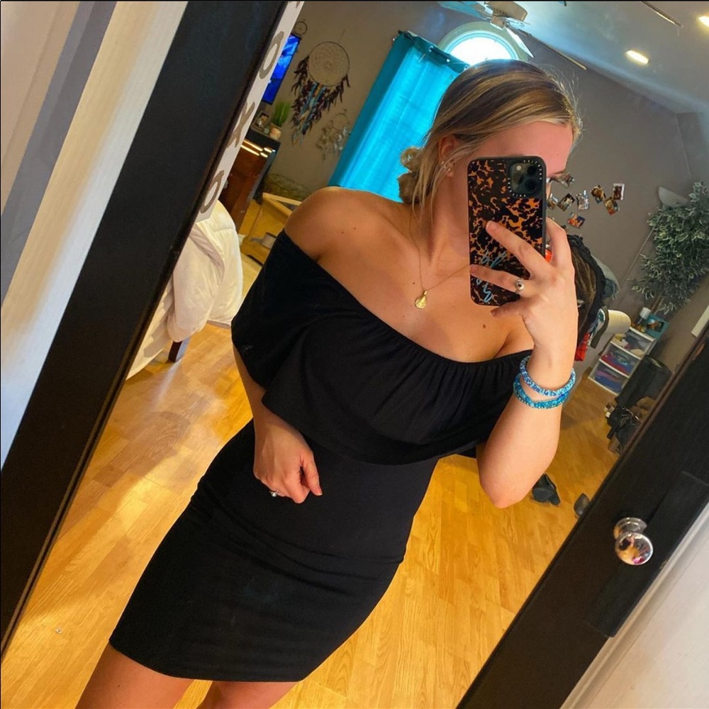 off the shoulder dress